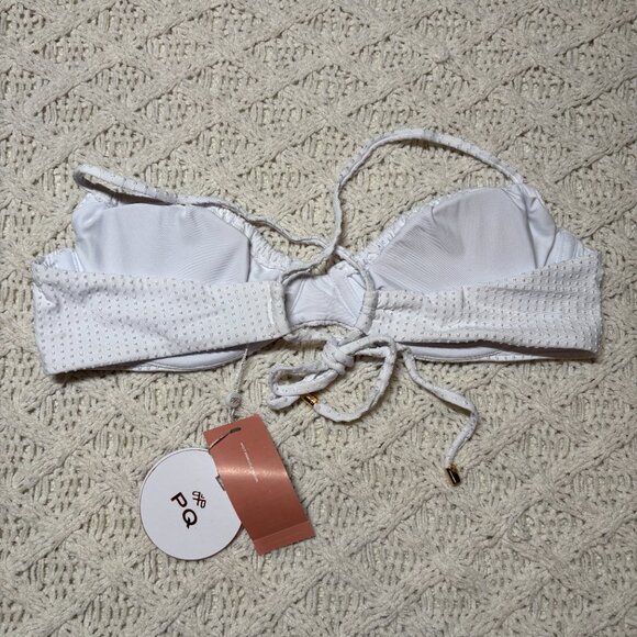 PQ Swim Jasmine White Underwire Bikini Top – Women’s‎ Small NWT - Picture 4 of 4